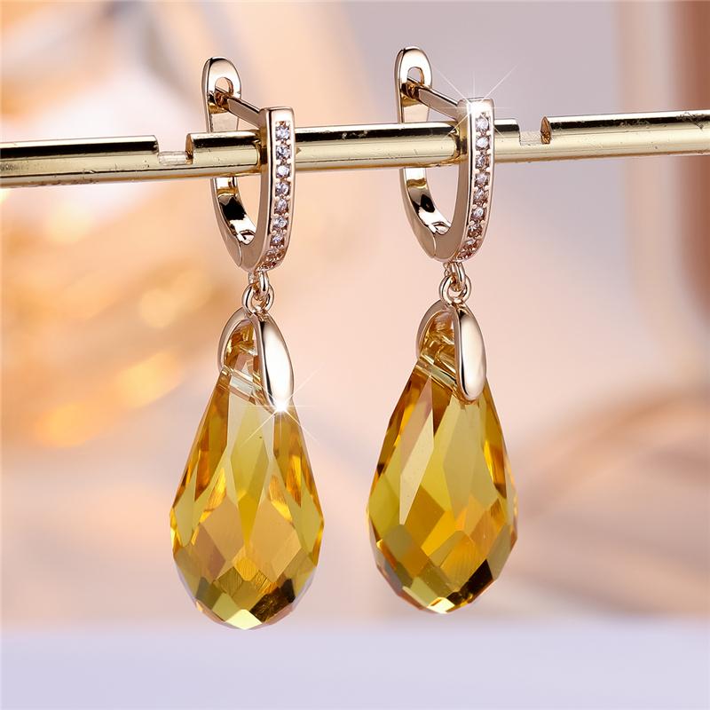 Шикарные серьги-капли, женские серьги с классическим английским замком