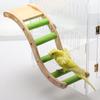 Pet Parrot Toy Colorful Ladder Wood Birds Ladder for Cage Funny Grinding Sticks Climbing Toy Bird Cage Accessories