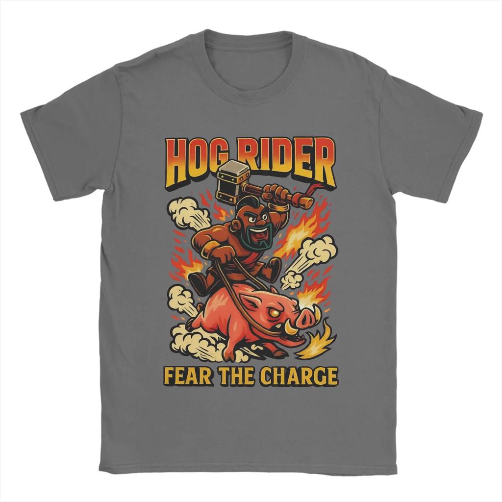 Мужская Женская Футболка Hog Rider Clashes Royaleds Смешные Хлопковые Футболки С Коротким Рукавом Футболка С Круглым Вырезом Топы Подарок На День Рождения