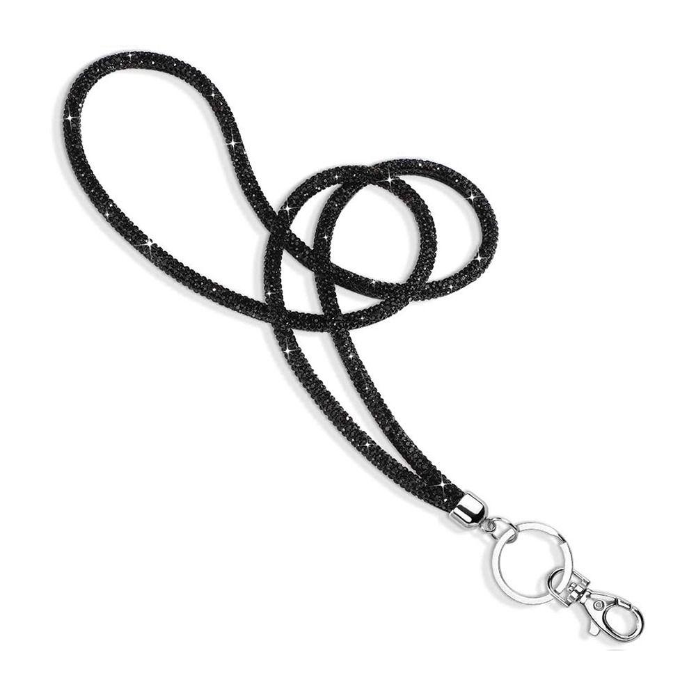 Стильные ремешки со стразами, прочный ремешок для ключей, сменный держатель для удостоверений личности