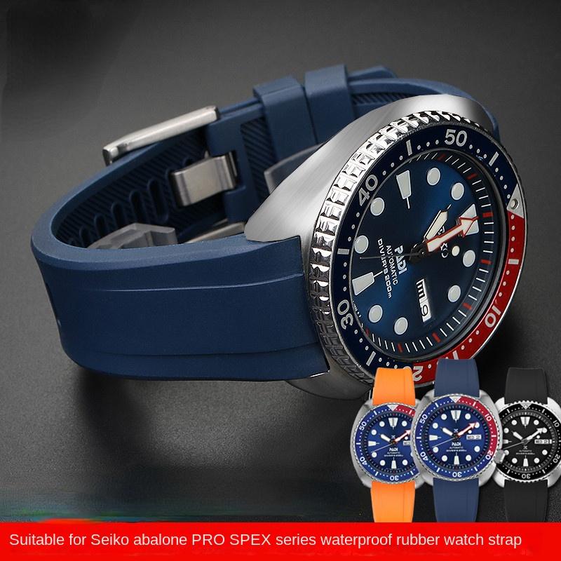 Ремешок с дугообразным креплением Для SEIKO PROSPEX кольцо-cola SRPA21J1 SRPE99K1 SRP777J SRPC91J1/25J1 Изогнутый резиновый ремешок Мужской браслет 22 мм