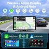 Беспроводной экран Apple Carplay для автомобиля, 7-дюймовый HD-портативный автомобильный стереоприемник с сенсорным экраном, с Apple CarPlay и Android Auto, с камерой заднего вида/зеркалом