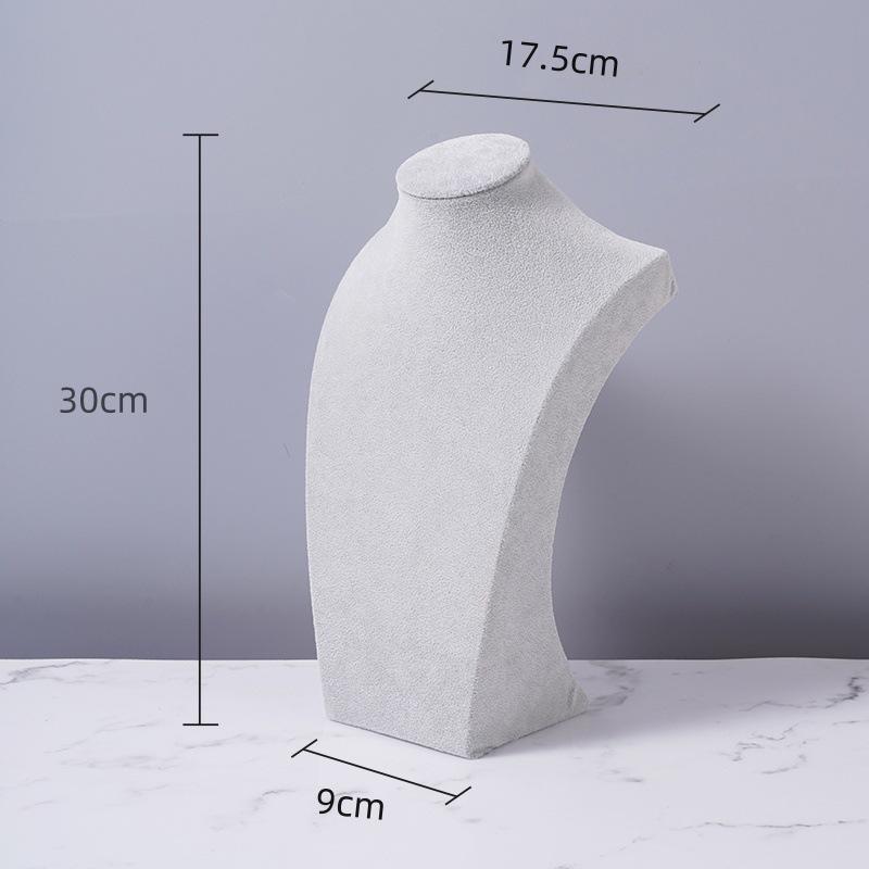 Flannel Necklace Display Stand - Portrait Jewelry Holder