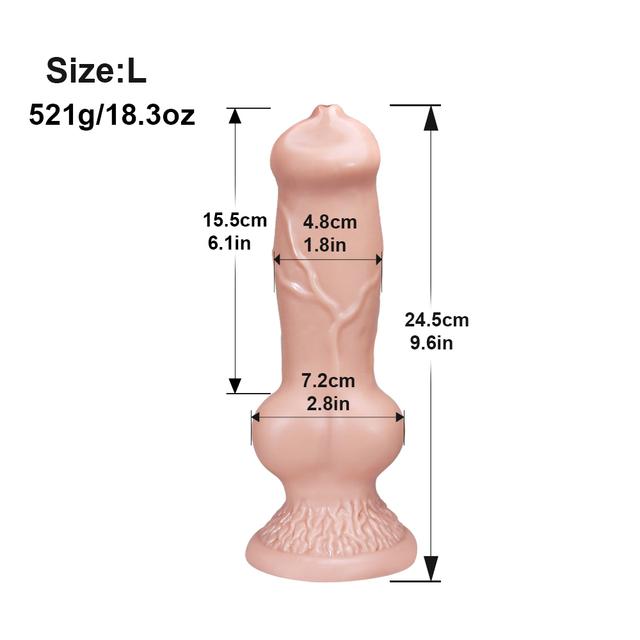 Огромный реалистичный фаллоимитатор с узлом волка и собаки, игрушка S/M/L/XL/XXL, мягкие огромные животные, большой пенис, секс-игрушки, анальные пробки, присоски для простаты, секс-шоп