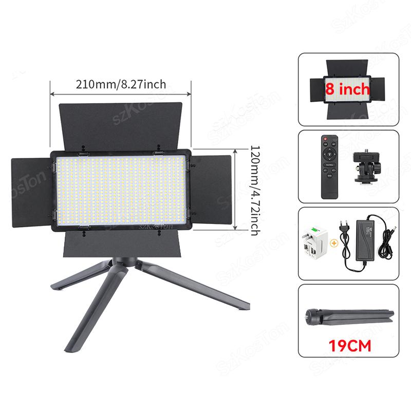 RGB Фото Видео Светодиодная панель заполняющего света для фотостудии Комплект ламп для записи видео Съемка Youtube Tiktok Прямая трансляция Лампа