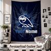 Wall Hanging Tapestry With Custom Name & Text, Sheffield Wednesday FC Decorative Tapestry For Bedroom