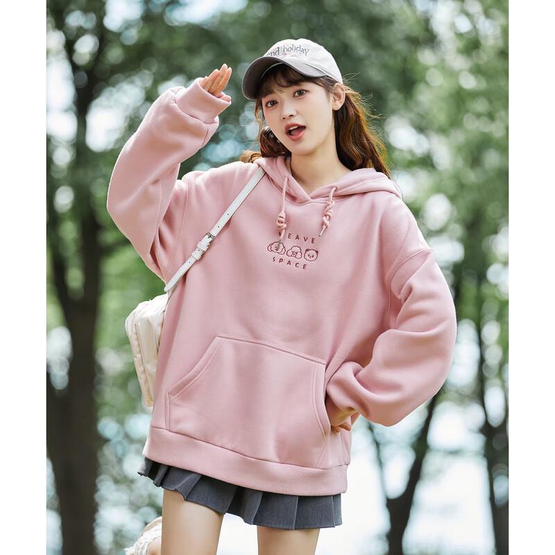 TonLion Women's 2025 Fall Hooded Cartoon Long Sleeve Sweatshirt