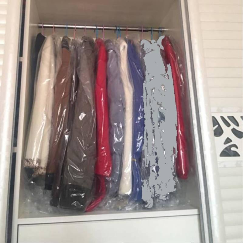 Прозрачный пылезащитный чехол для одежды 5 шт. из пластика, подходит для ежедневного использования