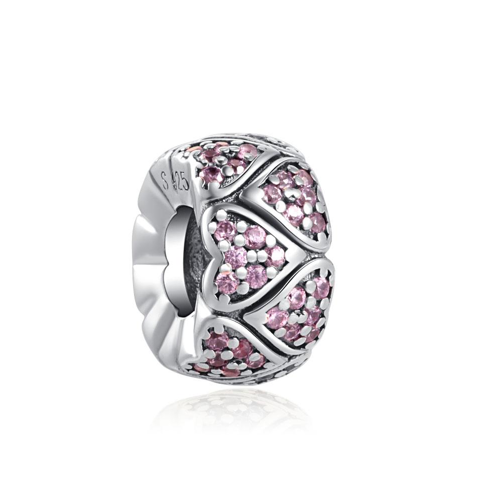 Шарм-клипса Застежка Лапка Луны Медь Квадратный Камень Разделительная Бусина Подходит для Оригинального Браслета Сделай Сам Для Женщины Девушки Ювелирные Изделия