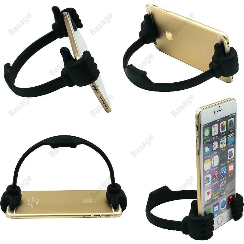 Подставка для телефона с большим пальцем вверх: Регулируемый пластиковый держатель, портативная настольная подставка для iPhone, Xiaomi и Samsung