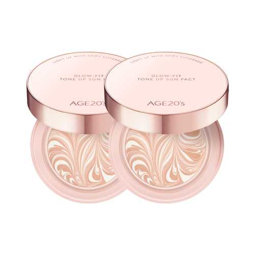 AGE20S Glow Fit Tone Up Sun Pact 2 pcs