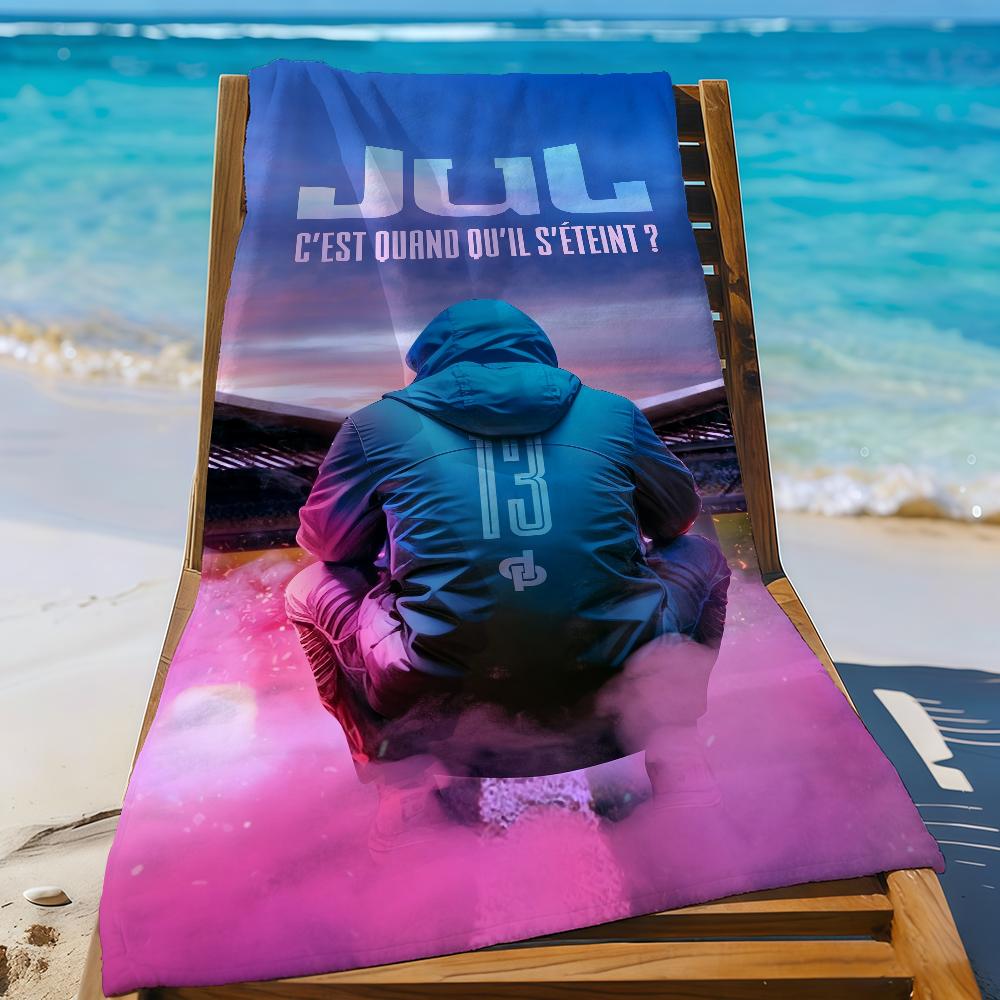Рэпер J-Jul Популярное Полотенце Спортивное Быстросохнущее Туристическое Снаряжение для Кемпинга Песозащитное Мягкое Легкое Большое Пляжное Полотенце