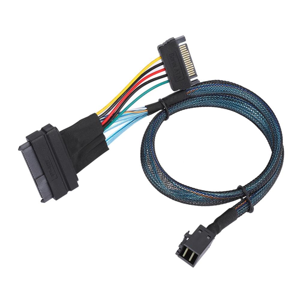 50cm SFF8643 to SFF8639 Cable High Speed Server Connector Cable Mini SAS Cable  Mini Server Setup