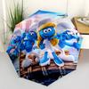 Smurfs Adventure Outdoor Automatic Umbrella with 8-Rib Durable Plastic & Iron Durable Everyday Carry Umbrella Outdoor Accessory