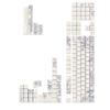 Французская тема вышивки PBT Keycaps DyeSub Keycaps Set для механических переключателей клавиатуры 7u 2.25u 2.75u Spacebar