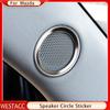 Нержавеющая сталь автомобильный динамик на передней стойке звуковое кольцо накладка декоративная наклейка для Mazda CX-5 CX5 2017-2022