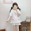 Soft cute girl doll collar open bear pajamas women's summer short-sleeved shorts two-piece set student dormitory loungewear