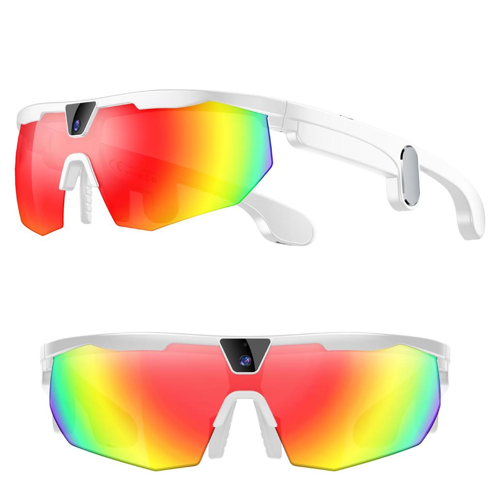 800W Pixel AI Smart Glasses: Cross-Screen Video Recording, Bluetooth Calls & Music for Cycling