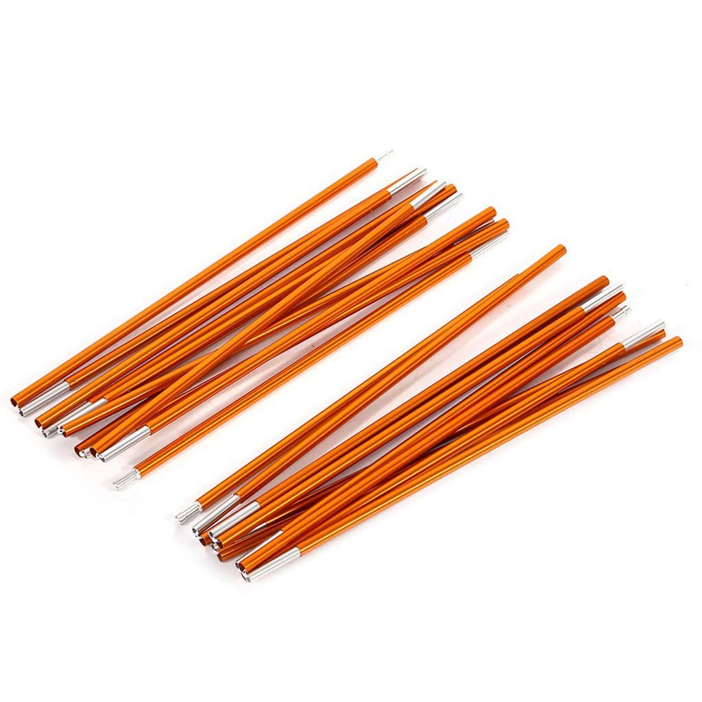 2 шт., наружная палатка из алюминиевого сплава, поддерживающая стержень, бар для пеших прогулок, кемпинга, золото