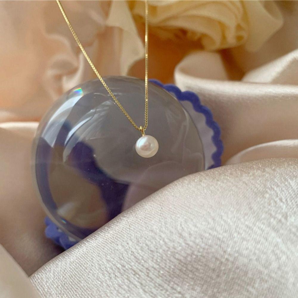 Pendant Sweet Temperament Fashion Necklace Clavicle Choker Korean Style Necklace Pearl Necklace
