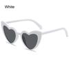 Vintage Heart-Shaped Sunglasses UV Protection Eyewear for Party, Balls, and Photo Props  for Women