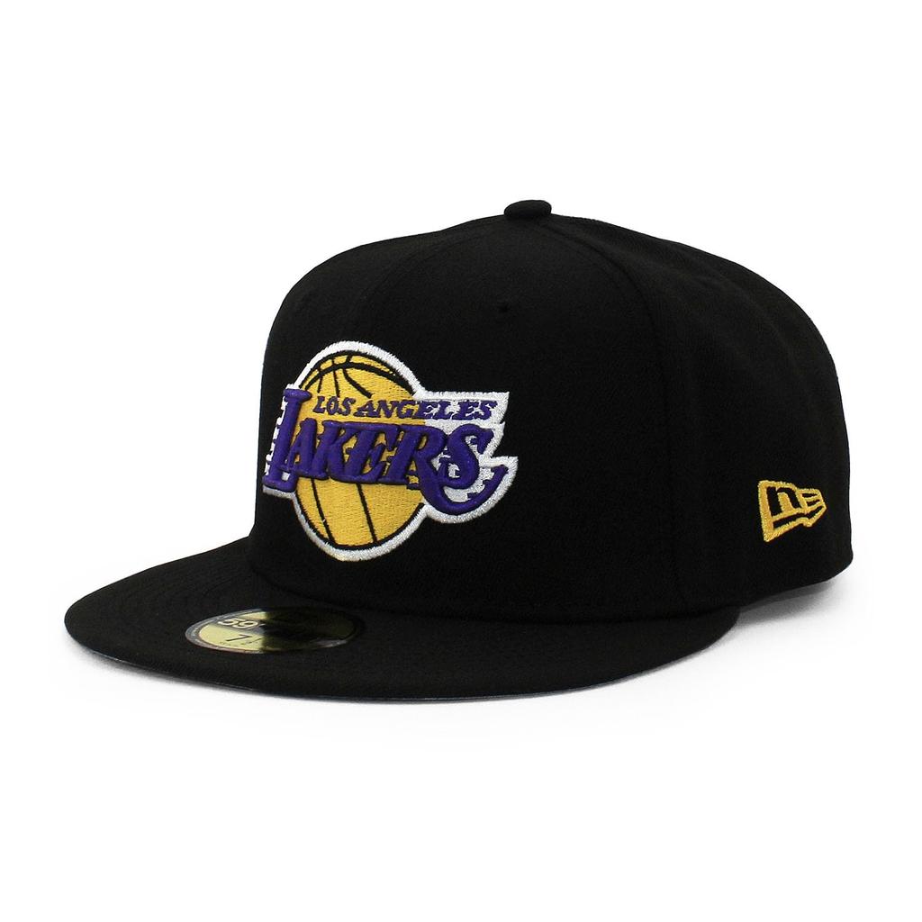 New Era Cap 59FIFTY Los Angeles Lakers NBA TEAM BASIC FITTED CAP LOS ANGELES LAKERS Black Basketball Rui Hachimura LeBron James Luka Doncic 5950 Sz 7