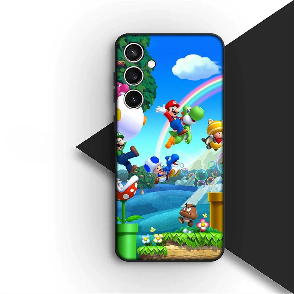 Poster M-marios-Wallpaper Phone Cover Soft Case for Samsung Galaxy S25 S24 S23 FE Ultra Plus S7 Edge S25+ S23+ A56 5G Casing
