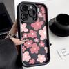 Чехол для телефона из жидкого силикона для iPhone 15 Pro Max Funda iPhone 11 13 14 12 XS X XR 7 8 Plus SE 15promax 16promax Flower Covers