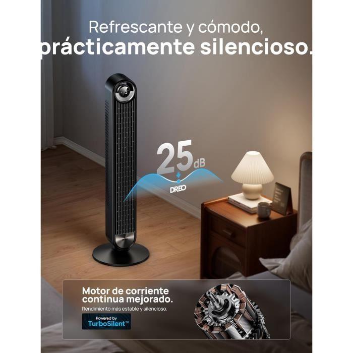 Ventilateur colonne - dreo - cruiser pro - 106 cm - 9 vitesses - 25 db - wifi