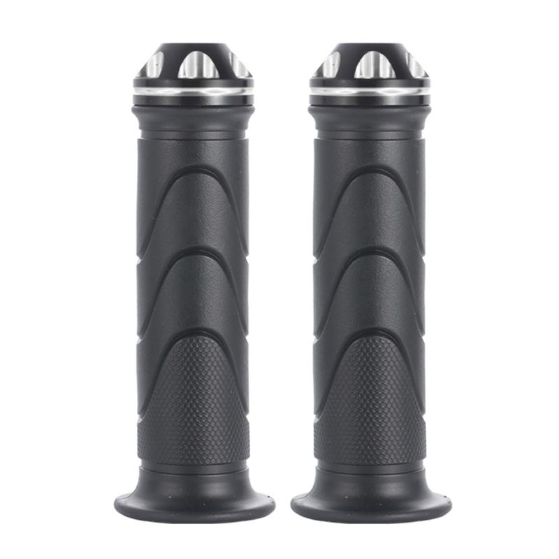 Universally Motorcycle Hand Grips Rubber End Thrusters Grip Handlebar Grips for Scooter Electric Bike Modification