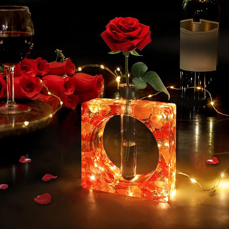 WCIC новая кристальная форма для рукоделия из эпоксидной смолы, украшение дома, силиконовая форма, ручной инструмент, современная ваза, гидропоника, ветка цветов