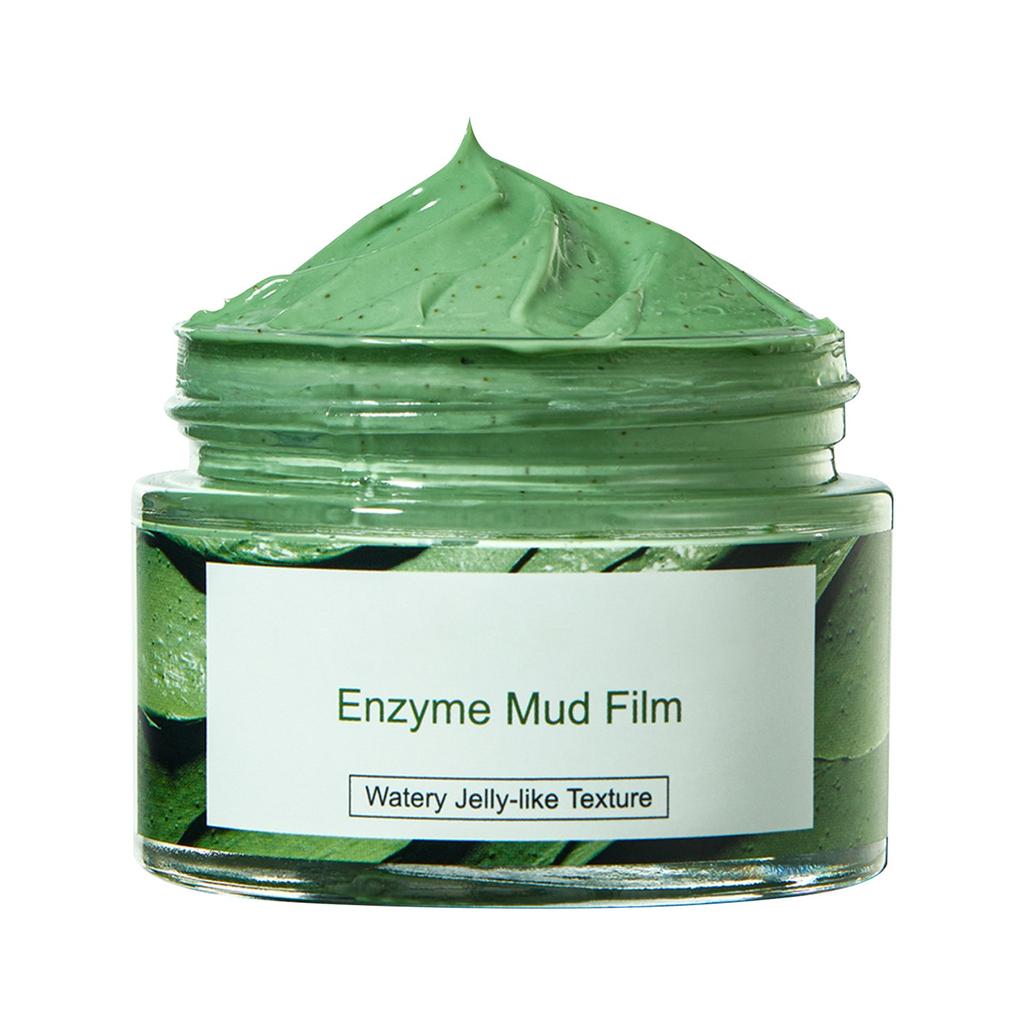 Маска с ферментами зеленого чая и грязью, глубоко очищающая, контролирующая жирность и увлажнение, увлажняющая, улучшающая состояние кожи, от черных точек, 1 шт.