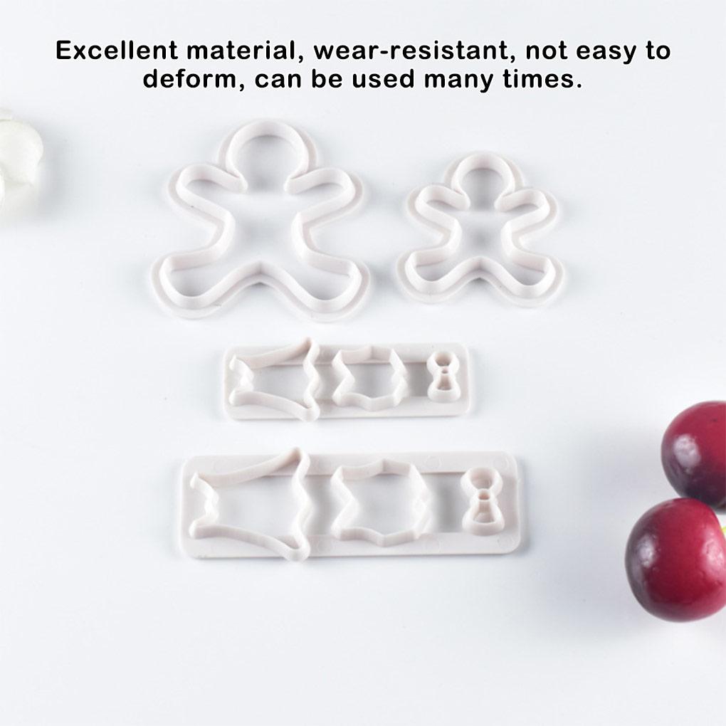 4 шт. Форма для печенья, пресс-форма для торта, конфет, резака, рождественский фестиваль, сделай сам, ремесла, пресс-форма, свадебные кухонные инструменты для украшения