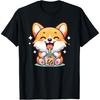 Kawaii Dog Bubble Tea Boba Corgi T-Shirt for Men Women Girls Kids