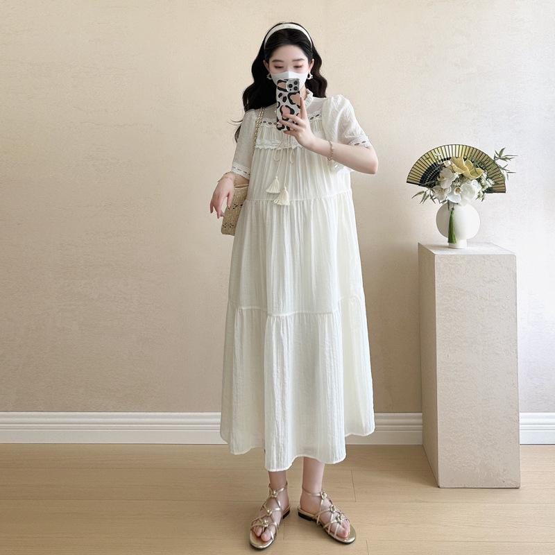 Spring/Summer 2026 Bohemian Ethnic Maternity Skirt