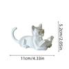 3D Printed Reading Cat Ornament Cute Decorative Cat Statues Desktop Cat Decorations  Desktop Use