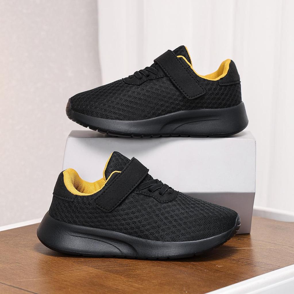 Дышащие Нескользящие Кроссовки для Бега для Мальчиков с Двойным Сетчатым Верхом - Легкие Спортивные Кроссовки для Детей Среднего и Старшего Возраста