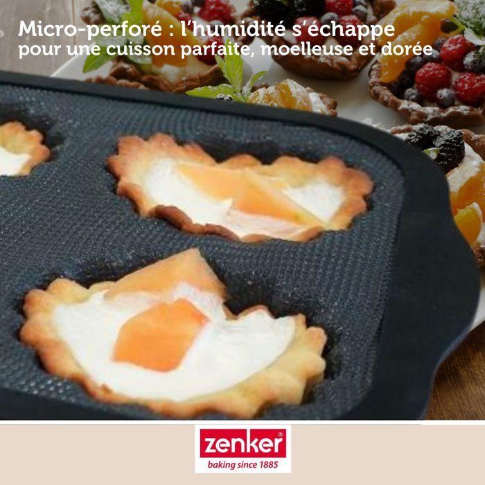 Moule 6 mini tartelettes 28 x 18 cm Zenker Silicone fibre de verre
