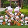 Outdoor Cartoon Cow Flower Pot