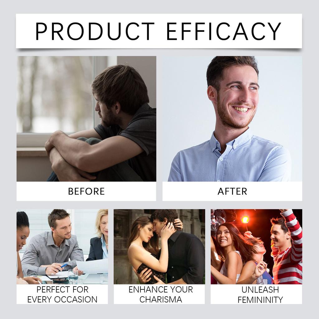 Одеколон для тела с феромонами, мужской парфюм, духи с феромонами, уникальные ароматические молекулы, притяжение, 55 мл