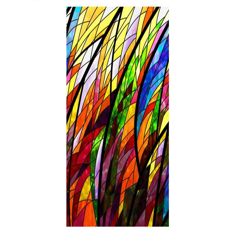 Витражная пленка для окон, непрозрачная матовая защита конфиденциальности, многоразовое съемное покрытие для церковного окна для домашнего декора