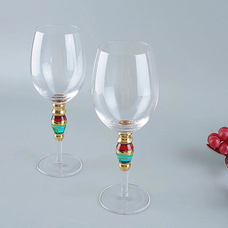 Бокал для шампанского Phnom Penh Diamond Crystal Glass Цветные стеклянные бокалы для напитков Caliz Cup Набор золотых бокалов для вина Винтажные чашки