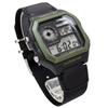 Casio Цифровые часы с мировым временем AE-1200WHB-1BV, черно-зеленая международная модель [Параллельный импорт]