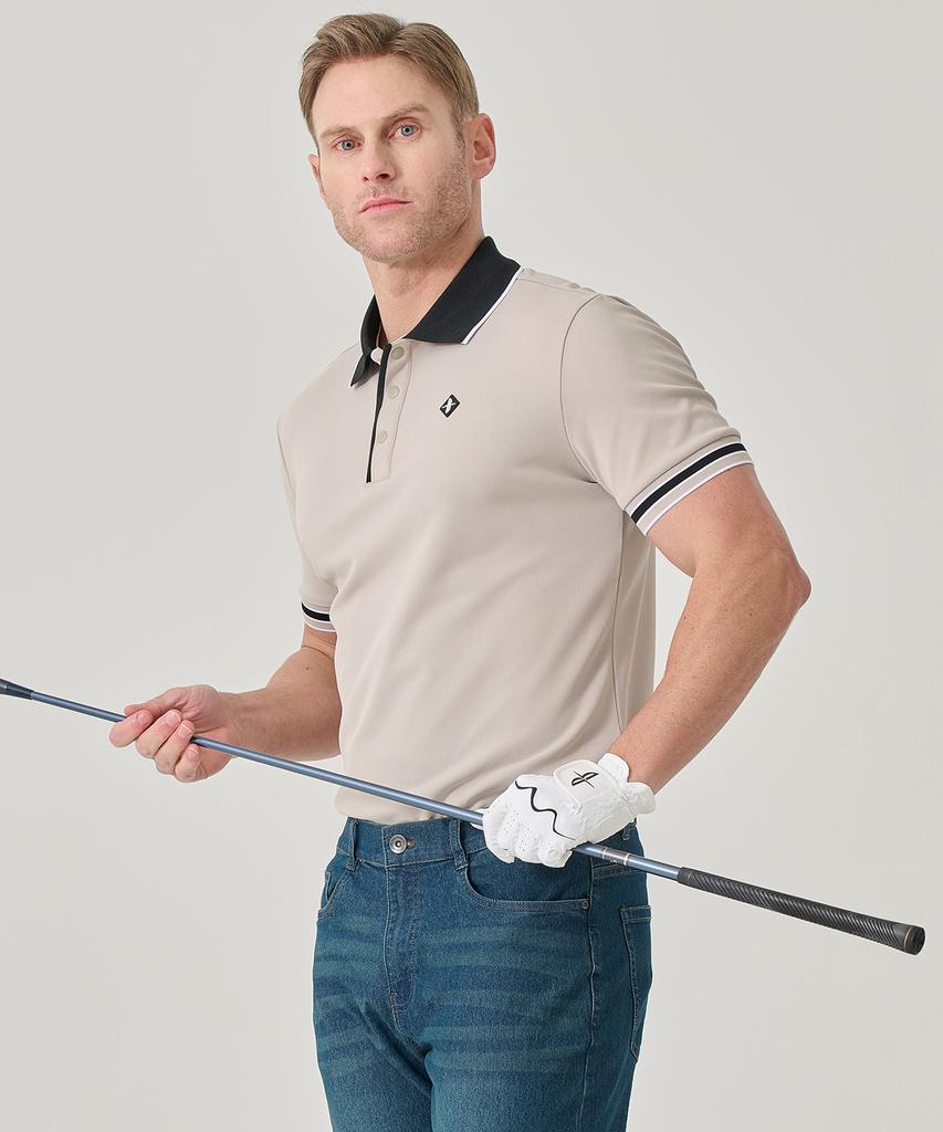 BILTMORE Men'S Golf Yoko Color Block Collar T-Shirt