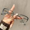Flat Glasses Street Shot Cat Eye Anti-Blue Light Gradual Change Color Optical Frame Tq5740