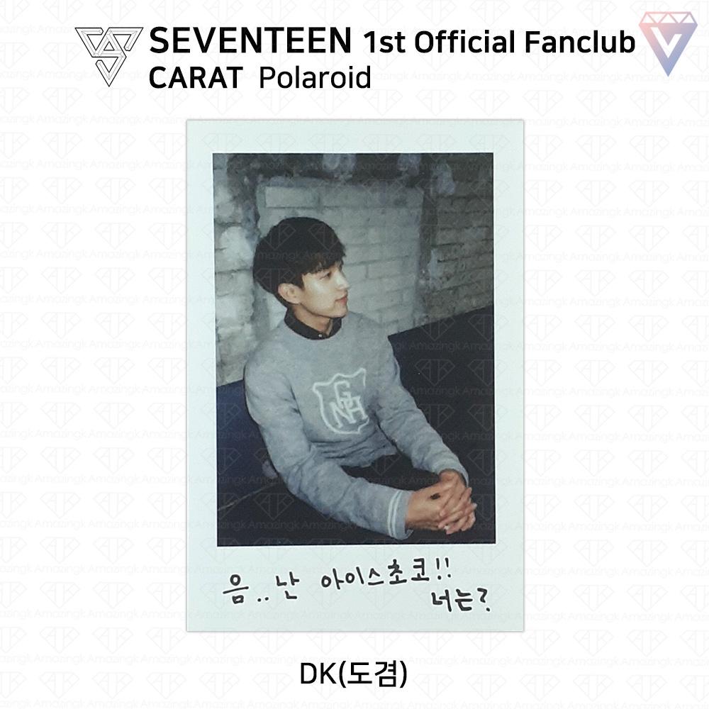 Seventeen Первая официальная фотокарточка фан-клуба Carat Polaroid KPOP K-POP