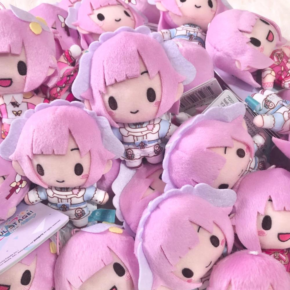 10 см пjsk Плюшевый брелок Project Sekai Отори Эму Мягкая игрушка-подвеска Йоисаки Канаде Милые ornaments для рюкзаков Игрушки Подарки