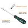 1/2 шт. Метрический гаечный ключ CR-V с немагнитным наконечником, полыми стержнями, шестигранным гнездом, отвертка с нескользящей ручкой для ремонта автомобилей