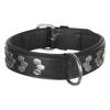 Active Collier TRIXIE - Design Stylisé - Cuir - Taille L - 45–55 Cm - Noir