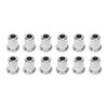 12PCS Guitar Through Body Ferrules Replacement Metal String Bushing for Electric Guitar